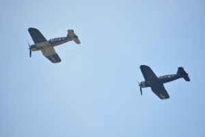 Vought F4U Corsair fighters